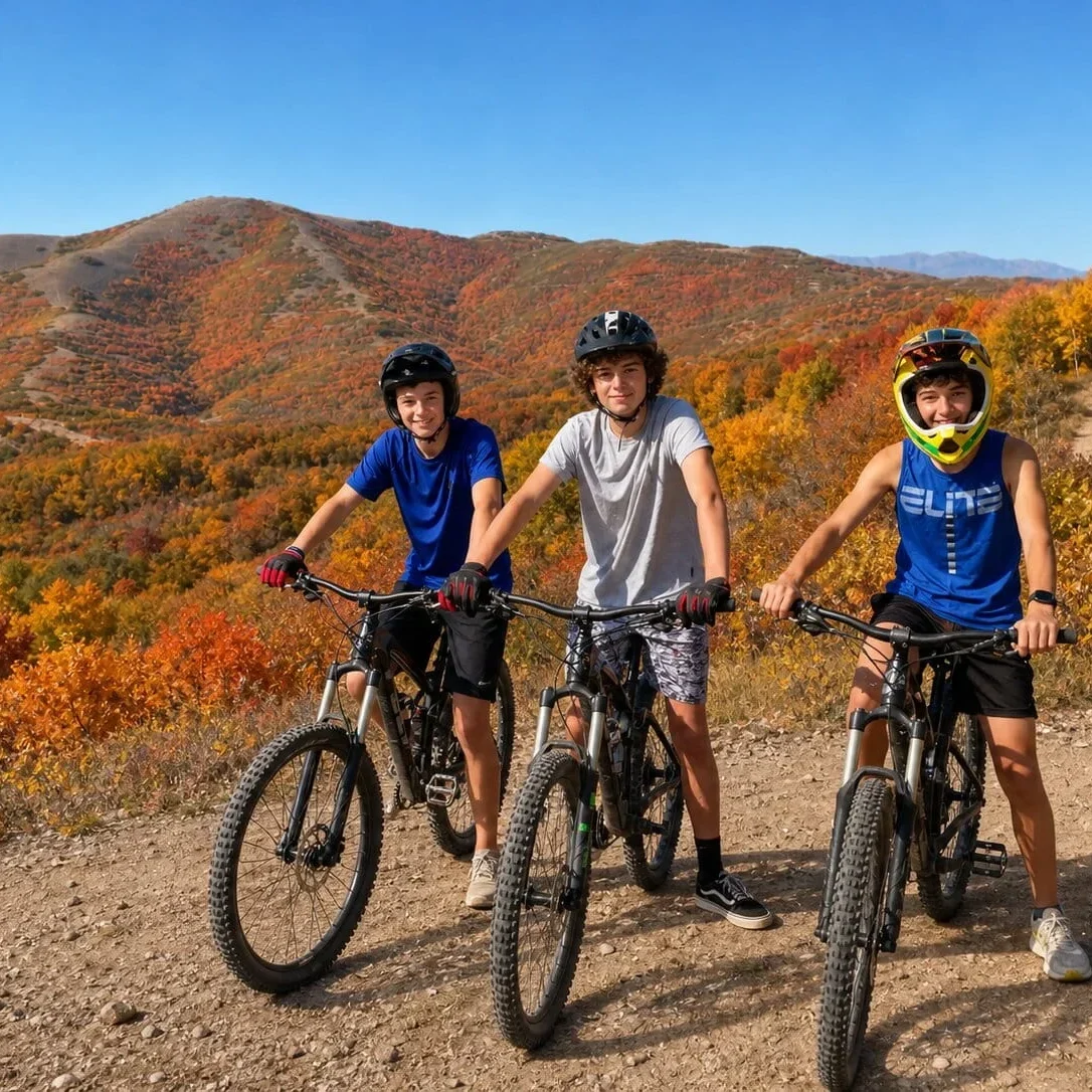 Mountain biking in Fall